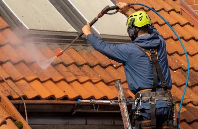 Démoussage et hydrofuge de toiture à Halloy